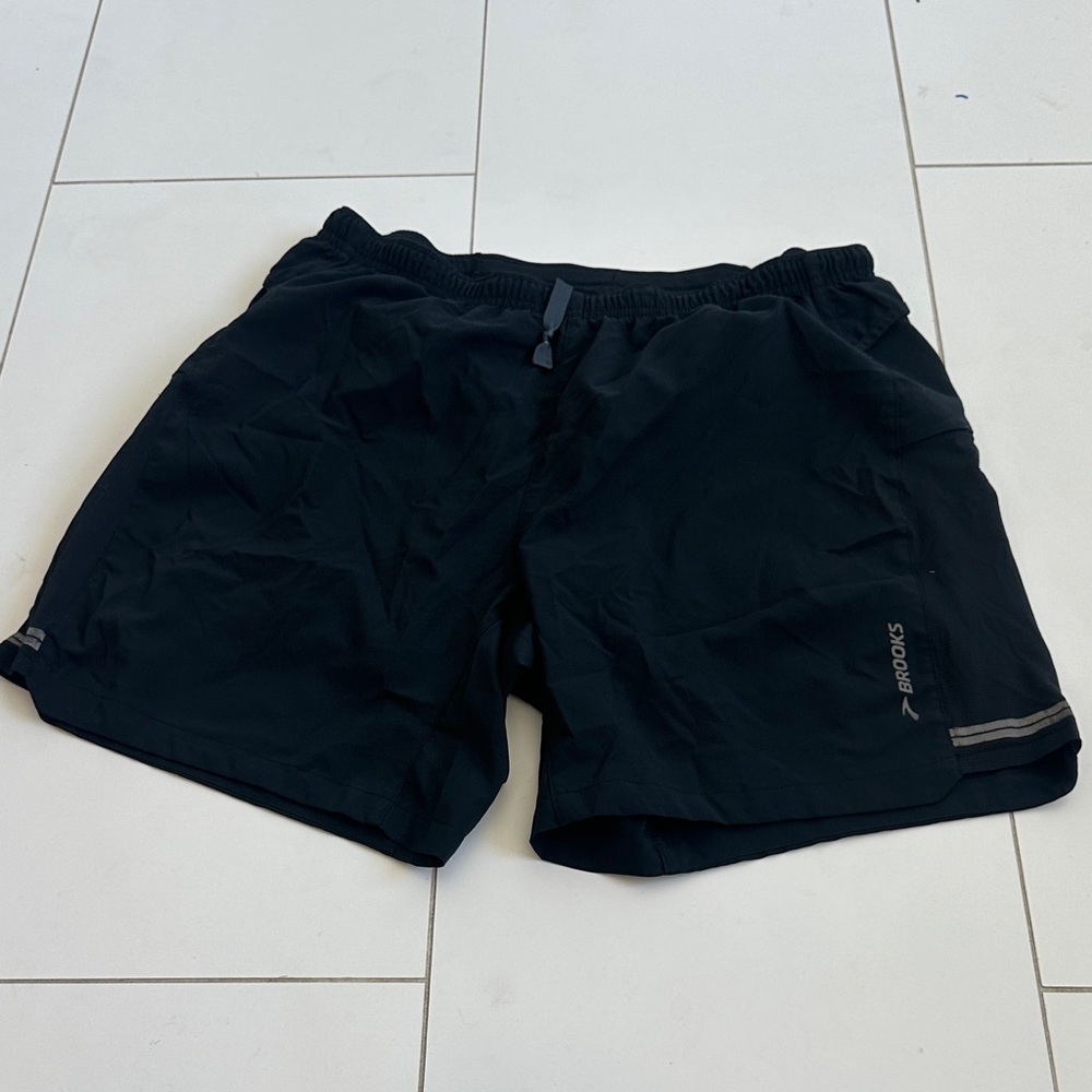 Brooks Men's Athletic Black Shorts M running